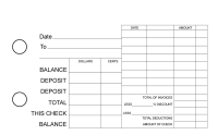 Tan Knit General Itemized Invoice Business Checks | BU3-TPM02-GII