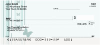 Butterfly Stripes Personal Checks | CCS-47