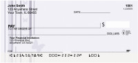 Butterfly Stripes Personal Checks | CCS-47