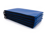 Blue Zipper Bank Bag, 5.5" X 10.5" | CUR-014