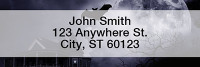 Haunted Houses Narrow Address Labels | LRFUN-78