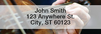 Violin Rectangle Address Labels | LRMUS-19