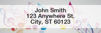 Colorful Music Notes Labels | LRMUS-20