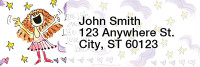 Girlie Girls Rectangle Address Labels by Amy S. Petrik | LRRAMY-01