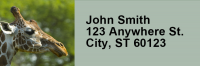 Giraffes Rectangle Address Labels | LRRANI-27
