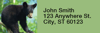 Black Bear Cubs Rectangle Address Labels | LRRANI-44