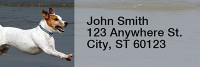 Mischievous Jack Russells Rectangle Address Labels | LRRDOG-58