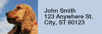 Cuddly Cocker Puppies Rectangle Address Labels | LRRDOG-66