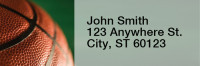 Basketball Rectangle Address Labels | LRRSPO-B2