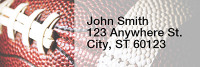 Blue & Orange Football Team Narrow Address Labels | LRRSPT-01
