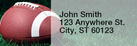 Blue & Yellow Football Team Narrow Address Labels | LRRSPT-07