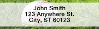 Red & White Baseball Team Narrow Address Labels | LRSPT-13