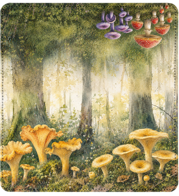 Enchanted Mushrooms Leather Cover | CDP-FUN102