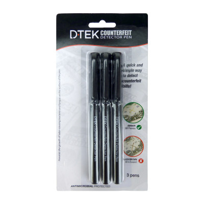 D-TEK Counterfeit Detector Pen, 3/Pack | DTEK-03