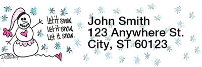 Let It Snow, Let It Snow, Let It Snow! Address Labels by Amy S. Petrik | LRRAMY-07