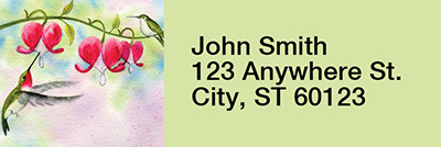 Hummingbird Magic Rectangle Address Labels | LRRANI-21