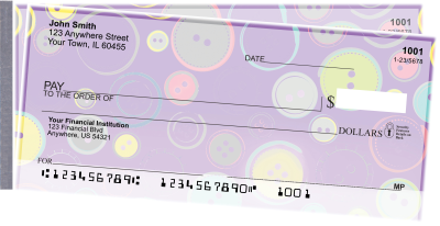 Cute as a Button Side Tear Personal Checks | STGEP-002