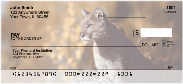 Cougars Personal Checks | ANI-31