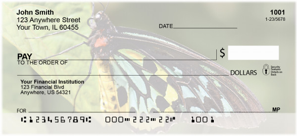 Butterfly Bliss Personal Checks | CCS-43
