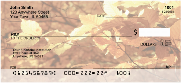 Foliage of the Seasons Personal Checks | CCS-54