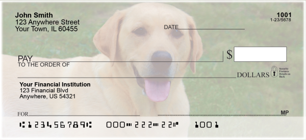 Majestic Yellow Lab Personal Checks | DOG-56