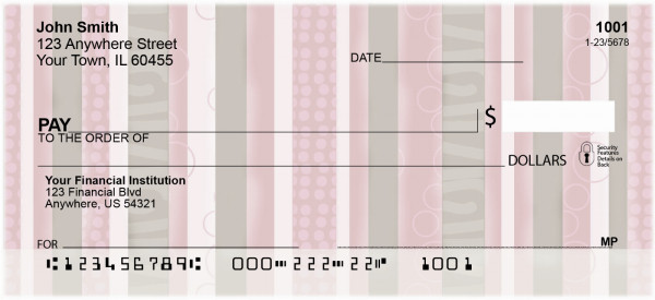Modern Stripes Personal Checks | GEO-13
