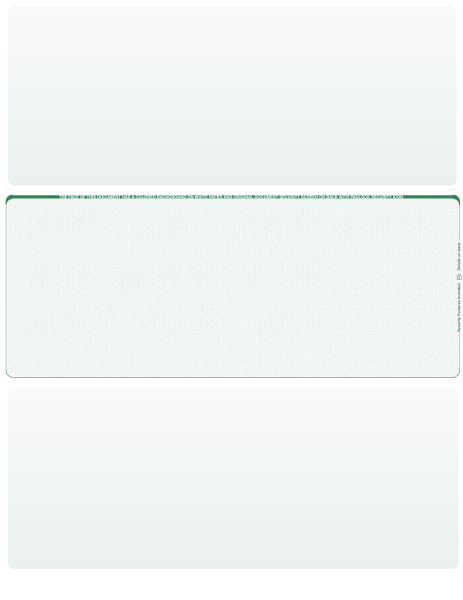 Green Safety Blank Middle Laser Checks | LMC-BLA-GS
