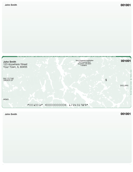Green Marble Middle Laser Checks | LMC-GM