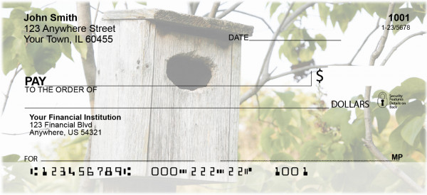 Scenic Birdhouses Personal Checks | SCE-04