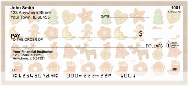 Gingerbread Cookies Personal Checks | XMS-17